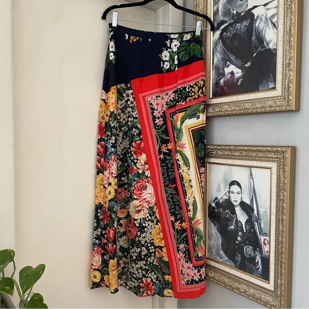 ANTHROPOLOGIE Farm Rio Fiji Midi Skirt - Picture 3 of 16